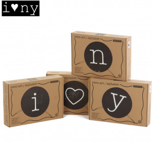 8008215000855 Настенный светильник neon art i love ny Seletti