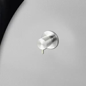 Запорный вентиль глянцевая сталь с серой ручкой Toki Radomonte TKI50CIL29