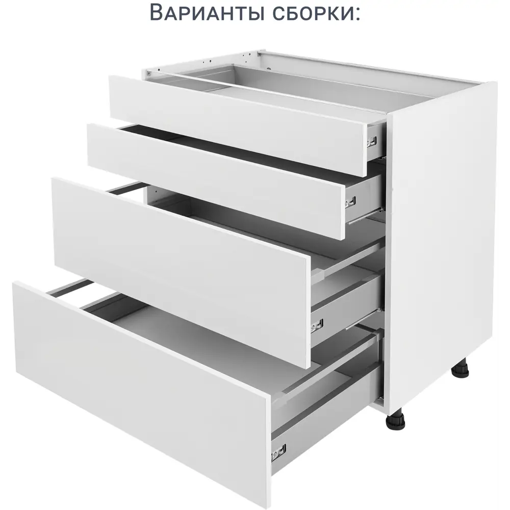 Фасад кухонного шкафа Аша 79.7x25.3 см KONSENSA ДСП цвет белый 89419187 STLM-2099372 - Вид №18