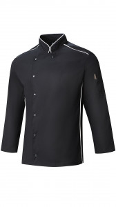 62609 Китель поварской black (черный) RICON  Повар  размер 56 (XXXL)