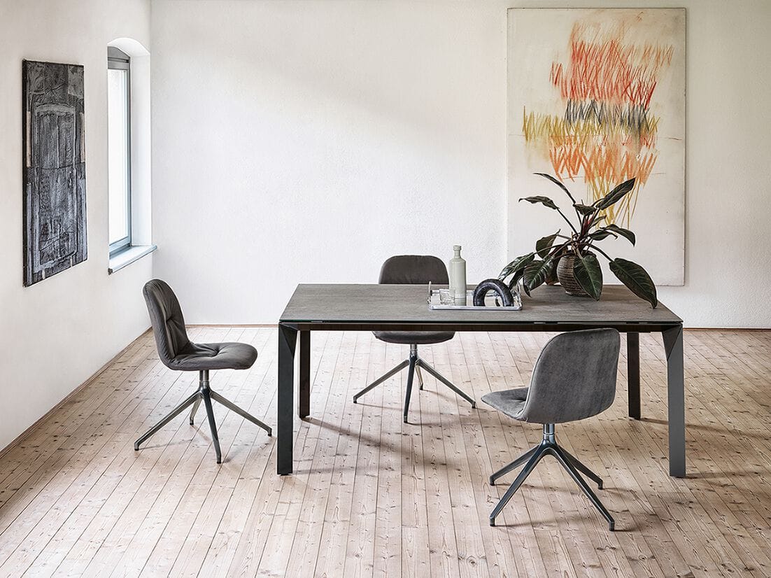 Алюминиевый и Сверхкерамический обеденный стол Bontempi Casa MIRAGE ARCH-00061277 - Вид №1