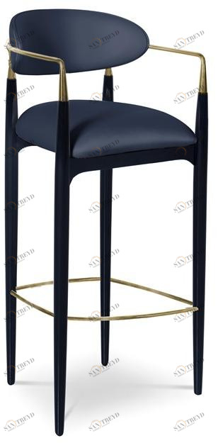 KOKET Табурет высокий тканевый с подлокотниками Nahema sun-id-1372220