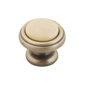 90758991 Ручка-кнопка KF03-05 OAB с фарфором оксидированная бронза STLM-0371121 KERRON