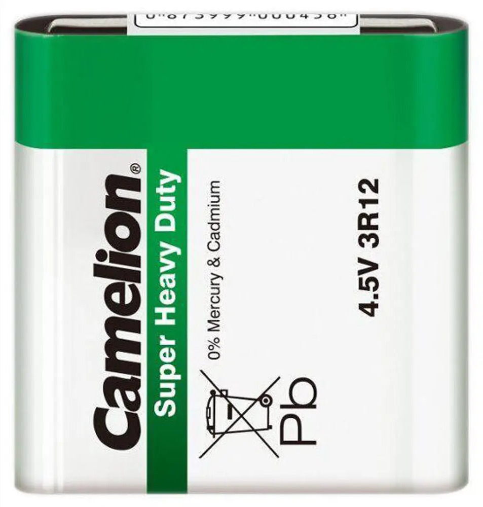 93408572 Батарейка Camelion Super Heavy Duty 3R12 алкалиновая 1 шт. STLM-0547005