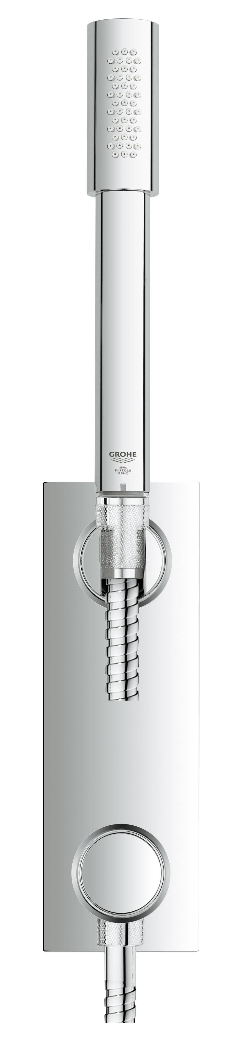 Держатель настенный для ручного душа GROHE Grohtherm F с подключением для душевого шланга, хром (27621000) - Вид №1