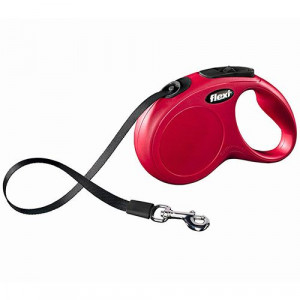 ПР0030982 Рулетка для собак Classic Compact S (до 15кг) ремень 5м красная Flexi