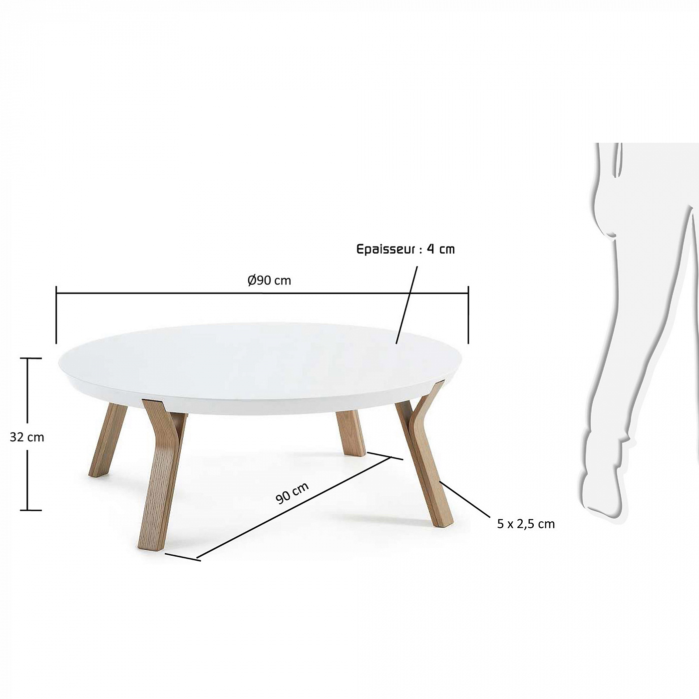 025017 Журнальный столик Solid La Forma Dilos  - Вид №1
