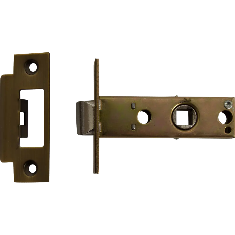 Комплект дверных ручек 12L 100, без запирания, цвет кофе ФАБРИКА ЗАМКОВ STLM-2154862 - Вид №5