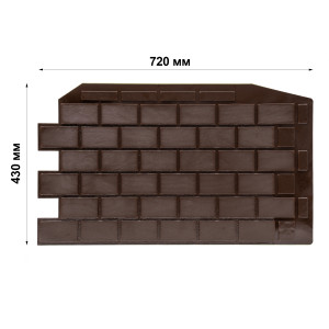 90507304 Панель ПВХ 720х430мм 0.23м² шоколад ЛОКОПЛАСТ STLM-0257770