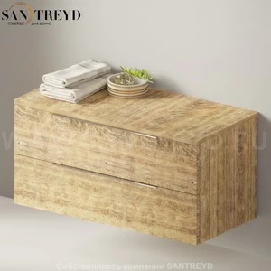 Flaminia BOX Настенная тумба 105 см с 2-мя ящиками BX437.WW