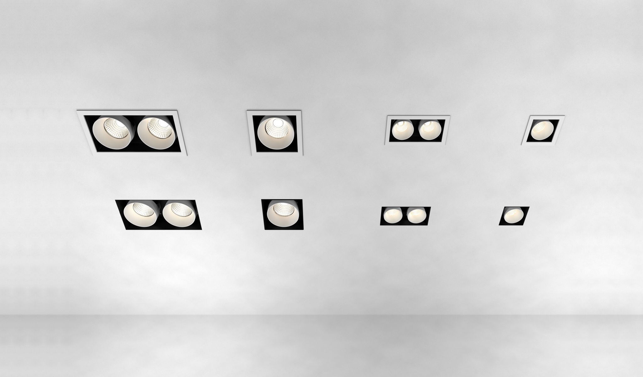 Несколько светодиодных утопленных прожекторов ONOK Lighting Ринго ARCH-00131221 - Вид №1