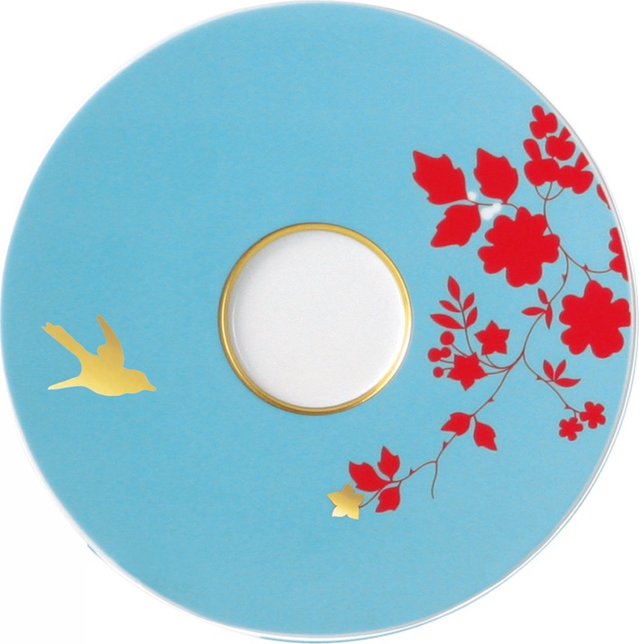 10582772 Sieger by Furstenberg Чашка кофейная цилиндр. с блюдцем Sieger by Furstenberg "Мой фарфор! Сад императора" 200мл Фарфор, Керамика 