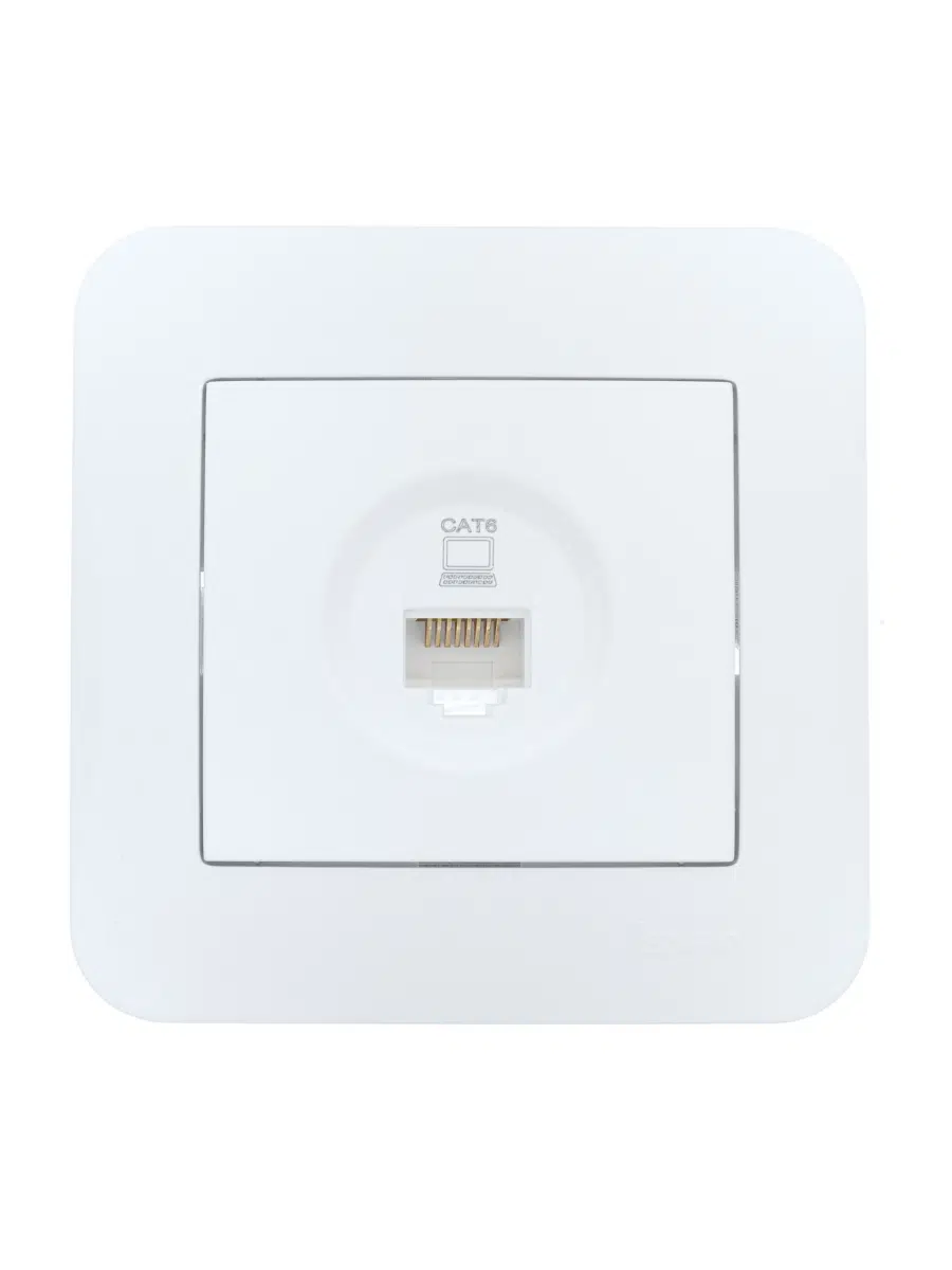 ASTI Розетка компьютерная белая Cat 5e LEZARD 7081-0202-140