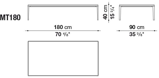 B&B Italia Прямоугольный стеклянный журнальный столик Michel sun-id-1448577 - Вид №4