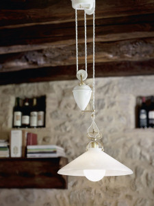 Стеклянный подвесной светильник