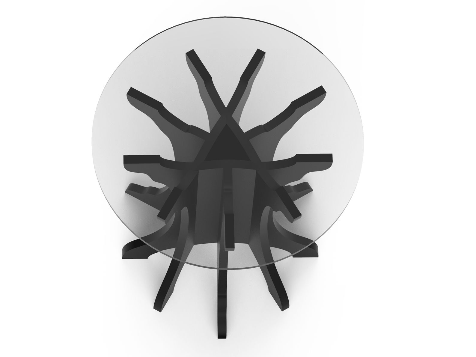 Высокий круглый березовый журнальный столик ALBEDO ARCH-00141479 - Вид №1