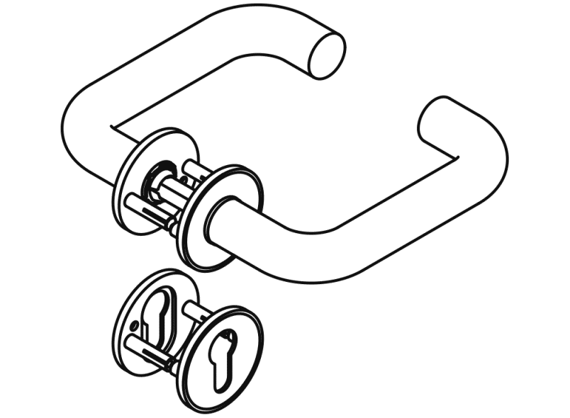111PBIX11230 комплект противопожарной защиты HEWI Beschläge für Innentüren  - Вид №5