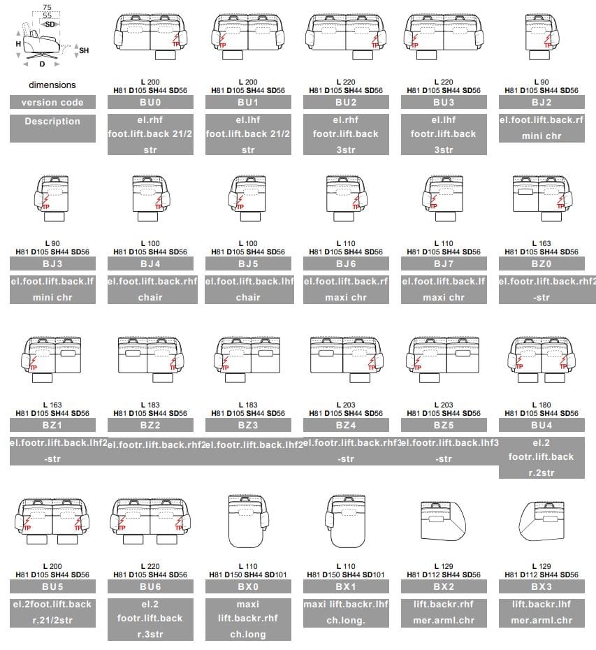 3-местный кожаный диван Calia Italia Superior ARCH-00048074 - Вид №14
