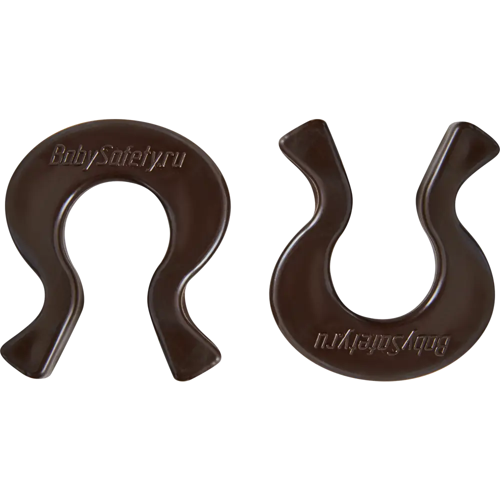 100 % BABY SAFETY Стопор дверной «Подкова» коричневый, 2 шт - защита от ударов 85637745 STLM-0064904 - Вид №1