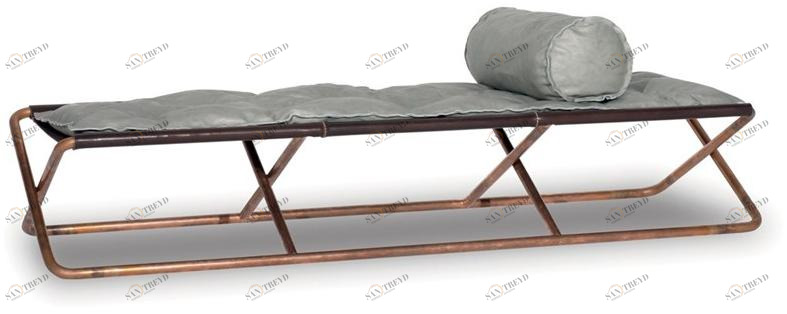 BAXTER Кожаный садовый шезлонг Rimini sun-id-1394939