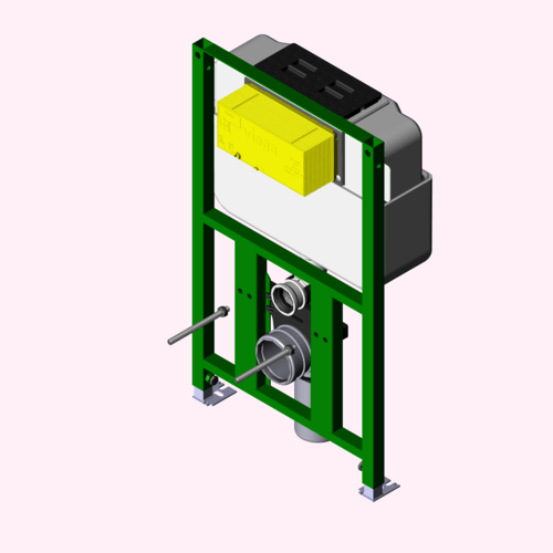 Системная техника  Viegaswift, Steptec, Viega Eco Plus, Viega Mono, панели смыва и принадлежности  T3 Viega Eco Plus  Элементы для унитазов VIEGA 718 336 Модель 8130.2 Santreyd  - Вид №3