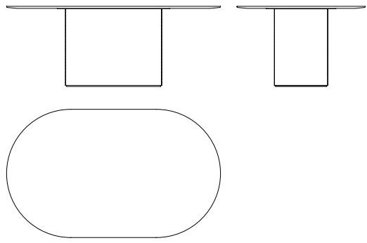 Milla & Milli Овальный стол из массива дерева с мраморной столешницей Waves sun-id-1395521 - Вид №6