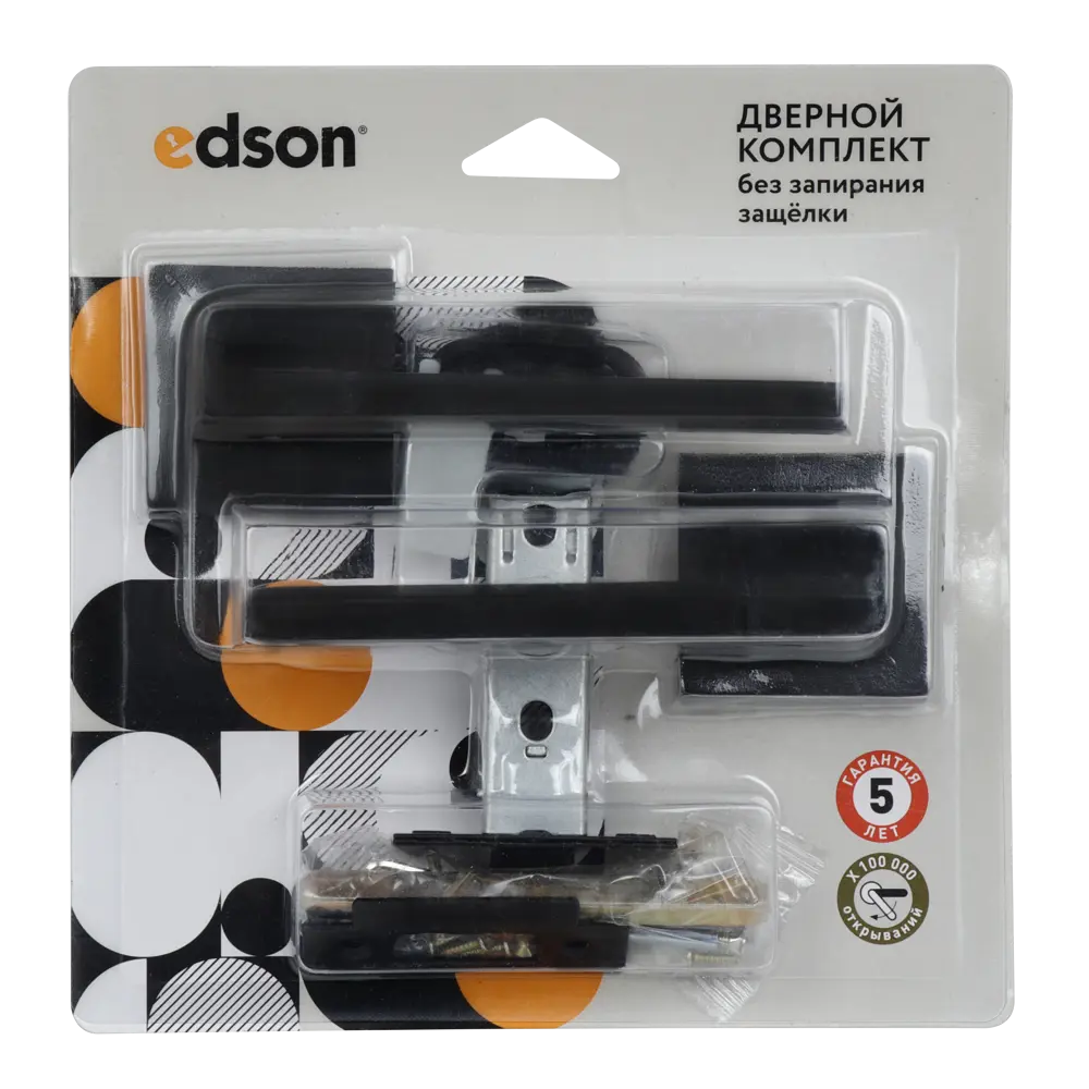 Дверные ручки EDSON P11Q2 на розетке для межкомнатных дверей 85167462 STLM-0897218 - Вид №2