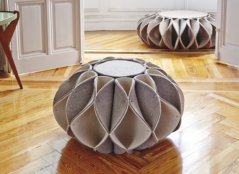 100576 Пуф высокий Beige GAN Ruff Pouf - Вид №2