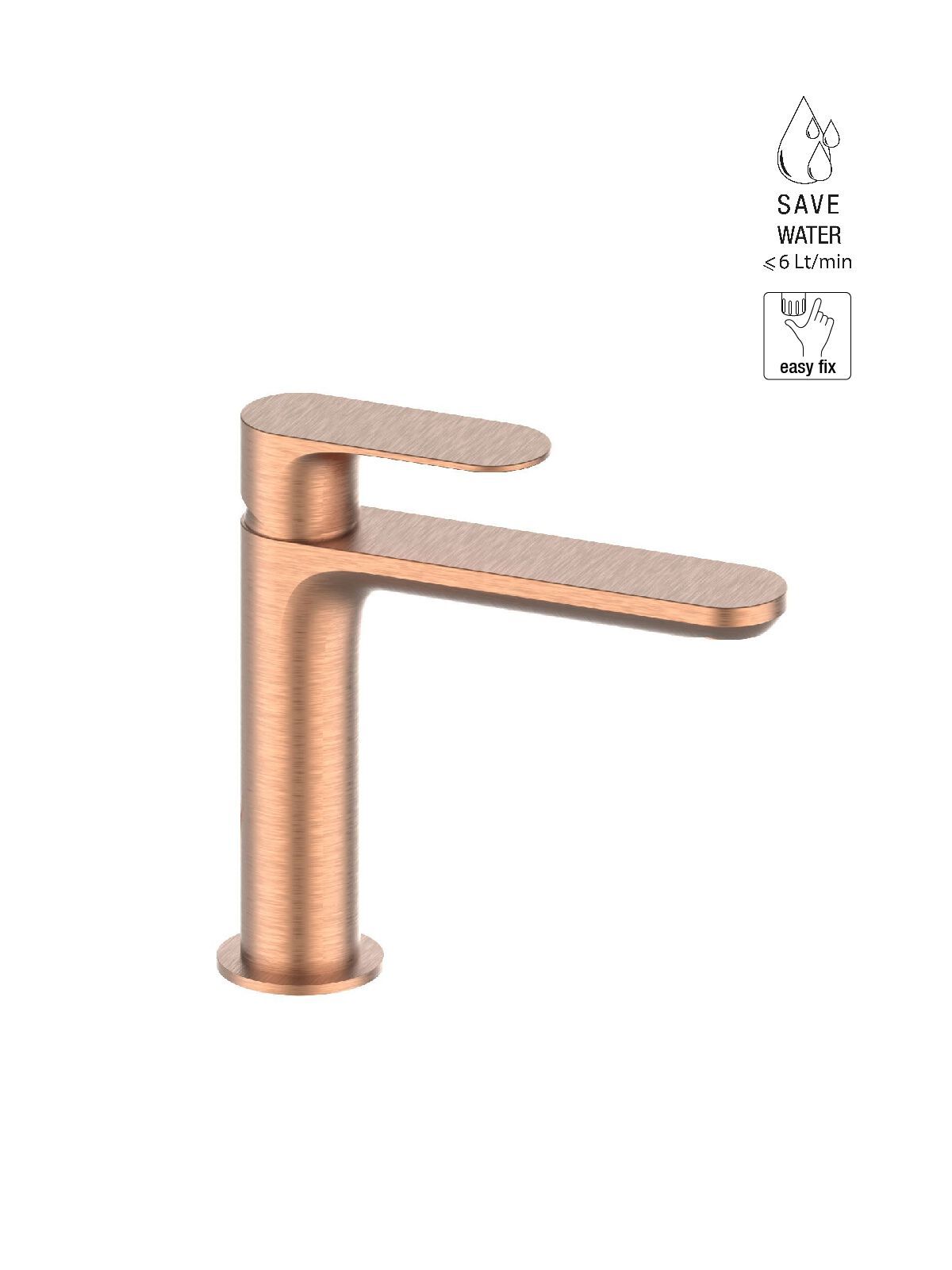 Однорычажный смеситель для раковины с ограничителем расхода Rubinetterie Frattini Lea ARCH-00076470 - Вид №2