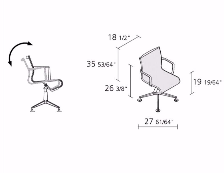 Alias Поворотный офисный стул с подлокотниками Frame sun-id-1427675 - Вид №2