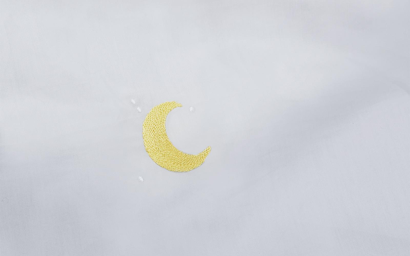 310536 Snooze Постельное белье 140x220 Dreamy Moon Cloudy Grey Normann Copenhagen  - Вид №3