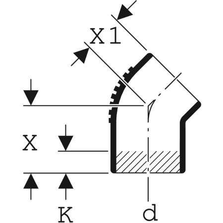 306.300.14.1 Отвод Geberit Silent-db20 Geberit  - Вид №11