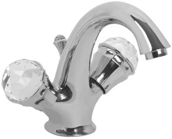 Смеситель MIGLIORE Korona ML.KRN-4734.CRDO для раковины, хром/золото  - Вид №1