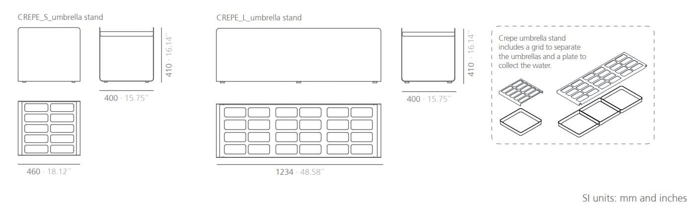 Алюминиевая подставка для зонтов Systemtronic креп ARCH-00096018 - Вид №4