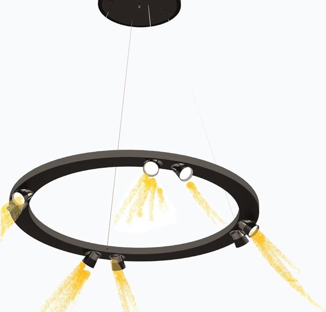 Martinelli Luce Регулируемый светодиодный подвесной светильник из алюминия Circular 2004/sl/i/s - Вид №1