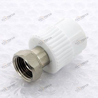 Муфта В с накидной гайкой PRO AQUA полипропиленовая 20х1/2" PA29008