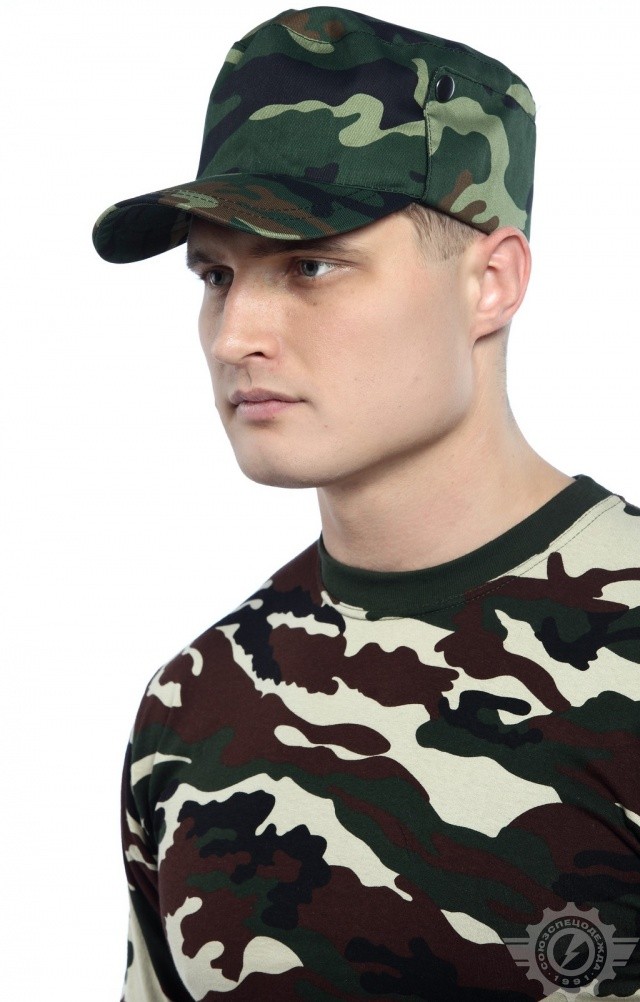 66608 Кепи "Дельта" летняя зеленый камуфляж  Камуфляжная форма  размер 59 Спецодежда  - Вид №2