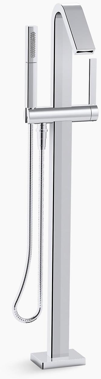 KOHLER Напольная накладка для ванны Loure с ручным душем K-T97330-4-SN  - Вид №1