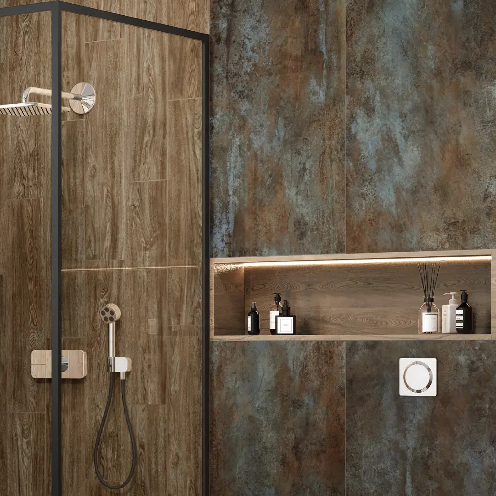 Керамогранит ALMA CERAMICA Oxide коричневый 60x120 см с лаппатированной поверхностью 88916599