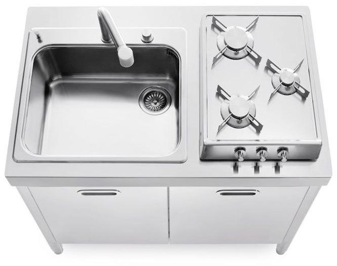 ALPES-INOX Отдельностоящий кухонный модуль из нержавеющей стали Liberi in cucina sun-id-1382064 - Вид №1