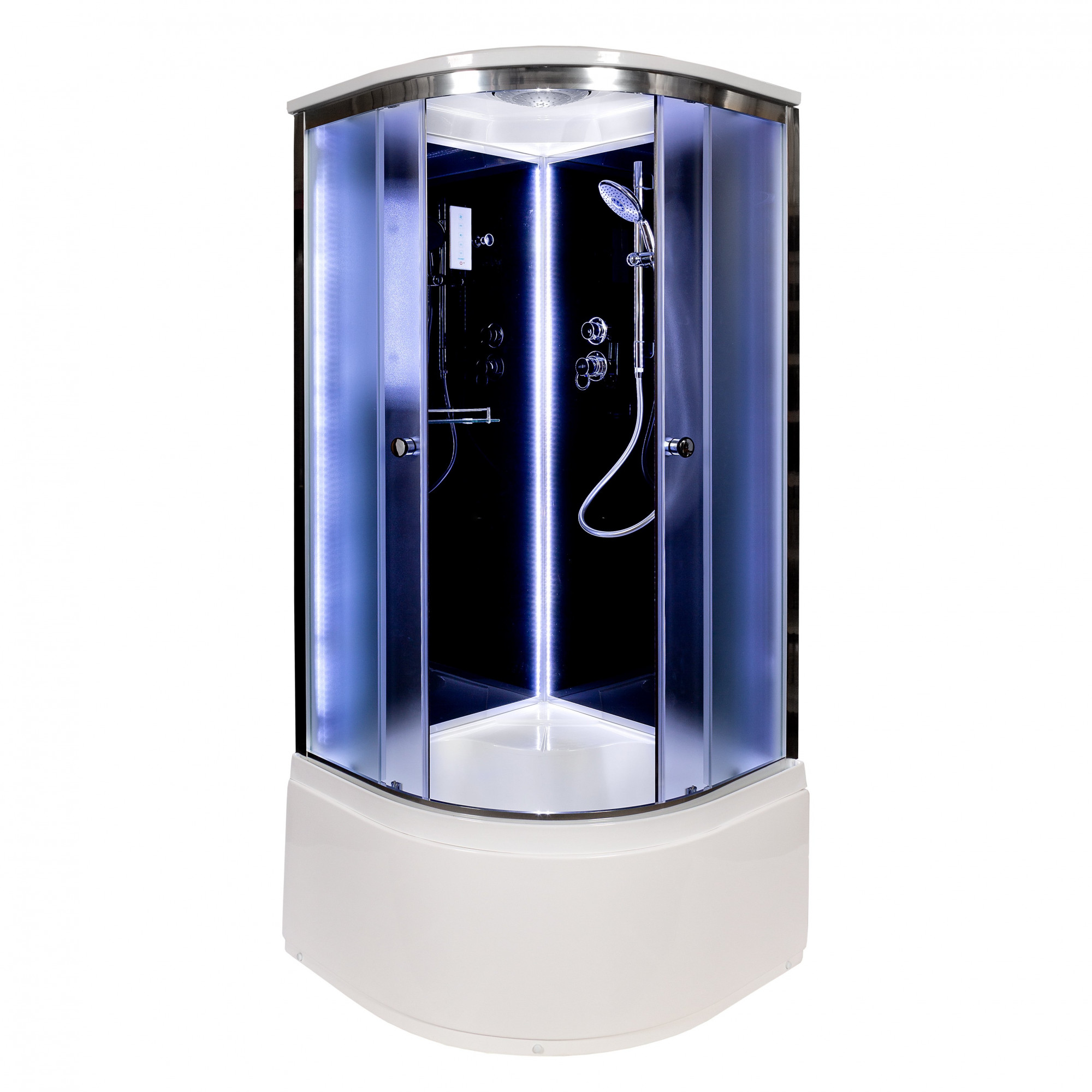 ЕМ1511 L с электрикой (эл.) Душевая кабина DETO Серия EM B10S LED BLACK