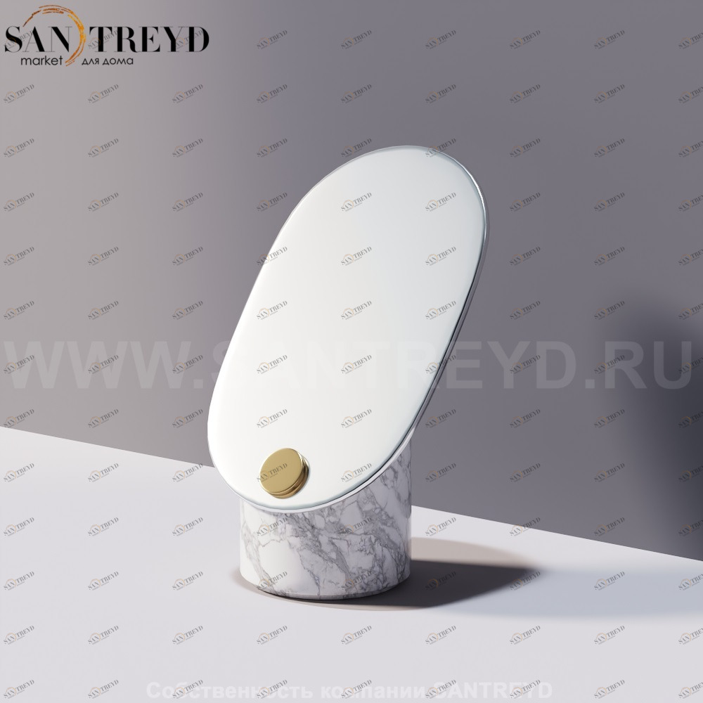 Agape CONSTELLATION Вертикальное зеркало с подставкой из белого мрамора ACOM0300MC