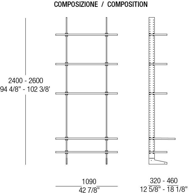 MisuraEmme Модульный модульный книжный шкаф из алюминия Atelier sun-id-1345880 - Вид №9