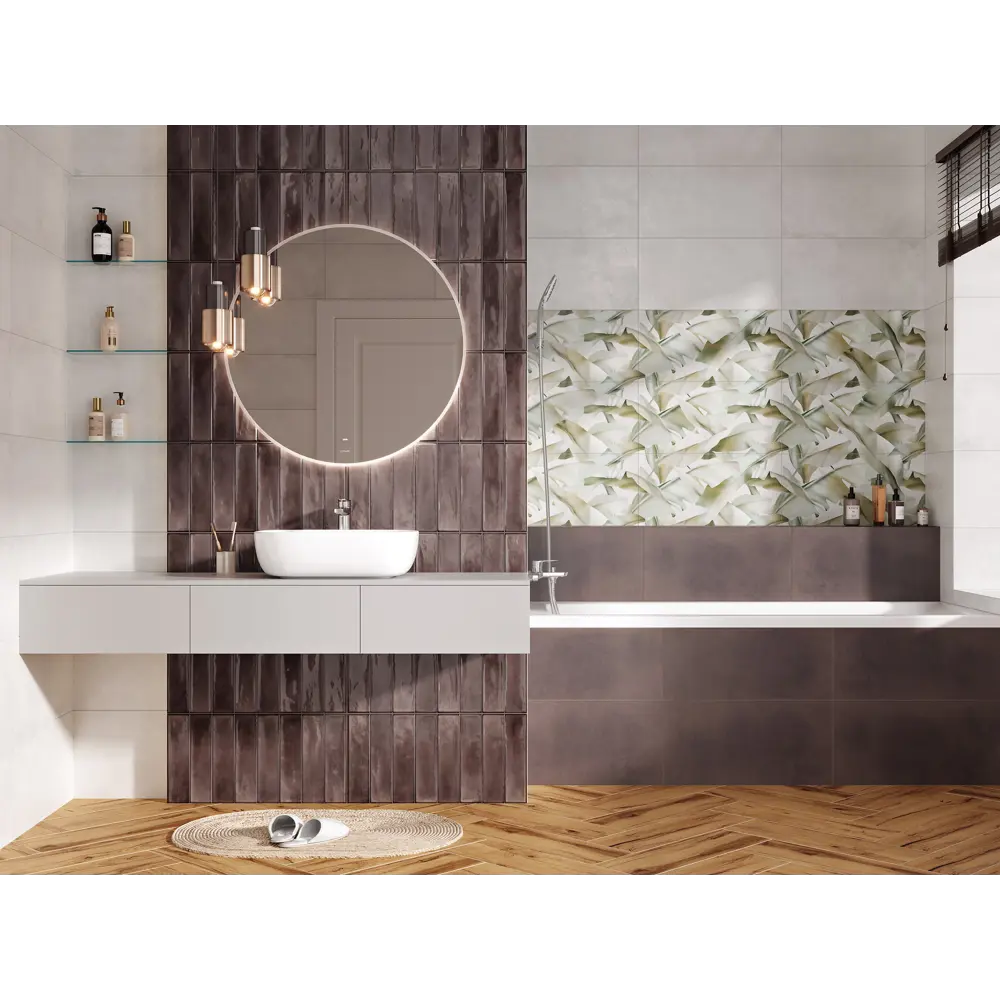 Настенная плитка KREAFORTA Cascada 29.8x59.8 1.425м цвет матовая коричневый 89440751 STLM-2101489 - Вид №3