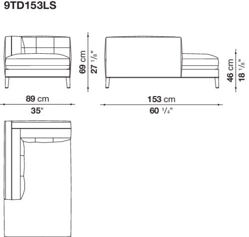 Угловой диван из ткани Maxalto Dives Soft ARCH-00042072 - Вид №6