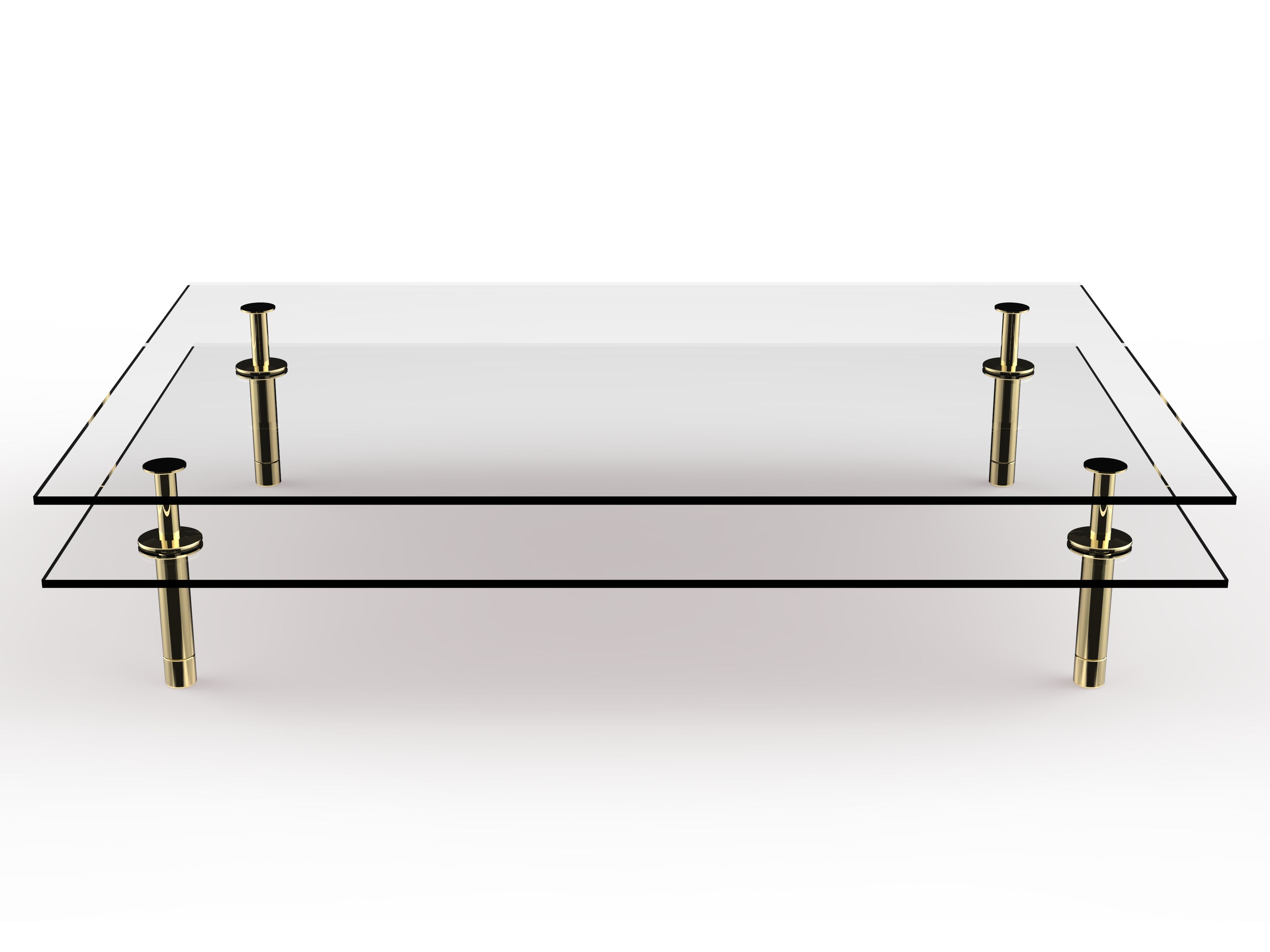 Прямоугольный Хрустальный журнальный столик GHIDINI1961 Legs ARCH-00033139 - Вид №1