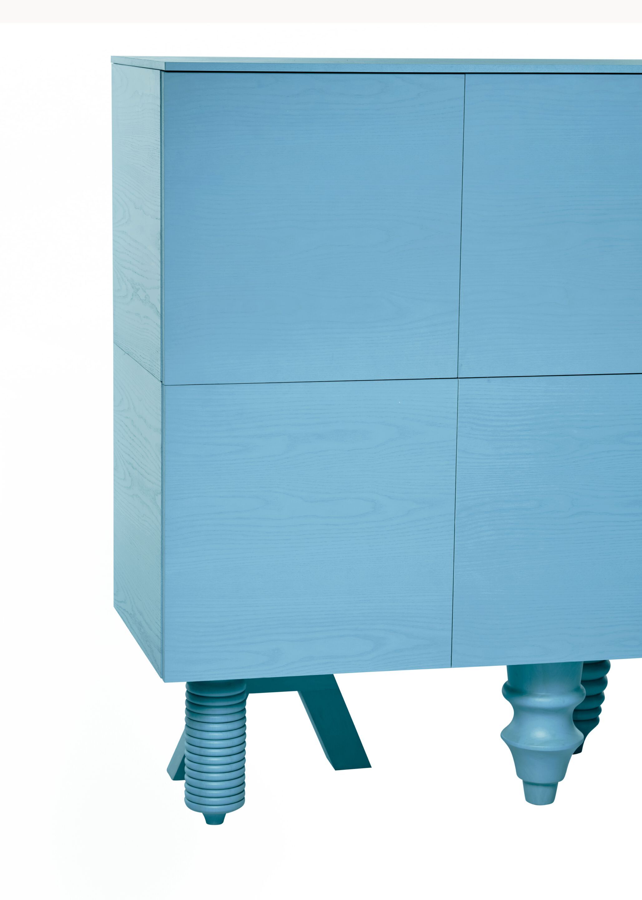 Шкаф из шпона ясеня с распашными дверцами BD Barcelona Multileg ARCH-00079400 - Вид №14