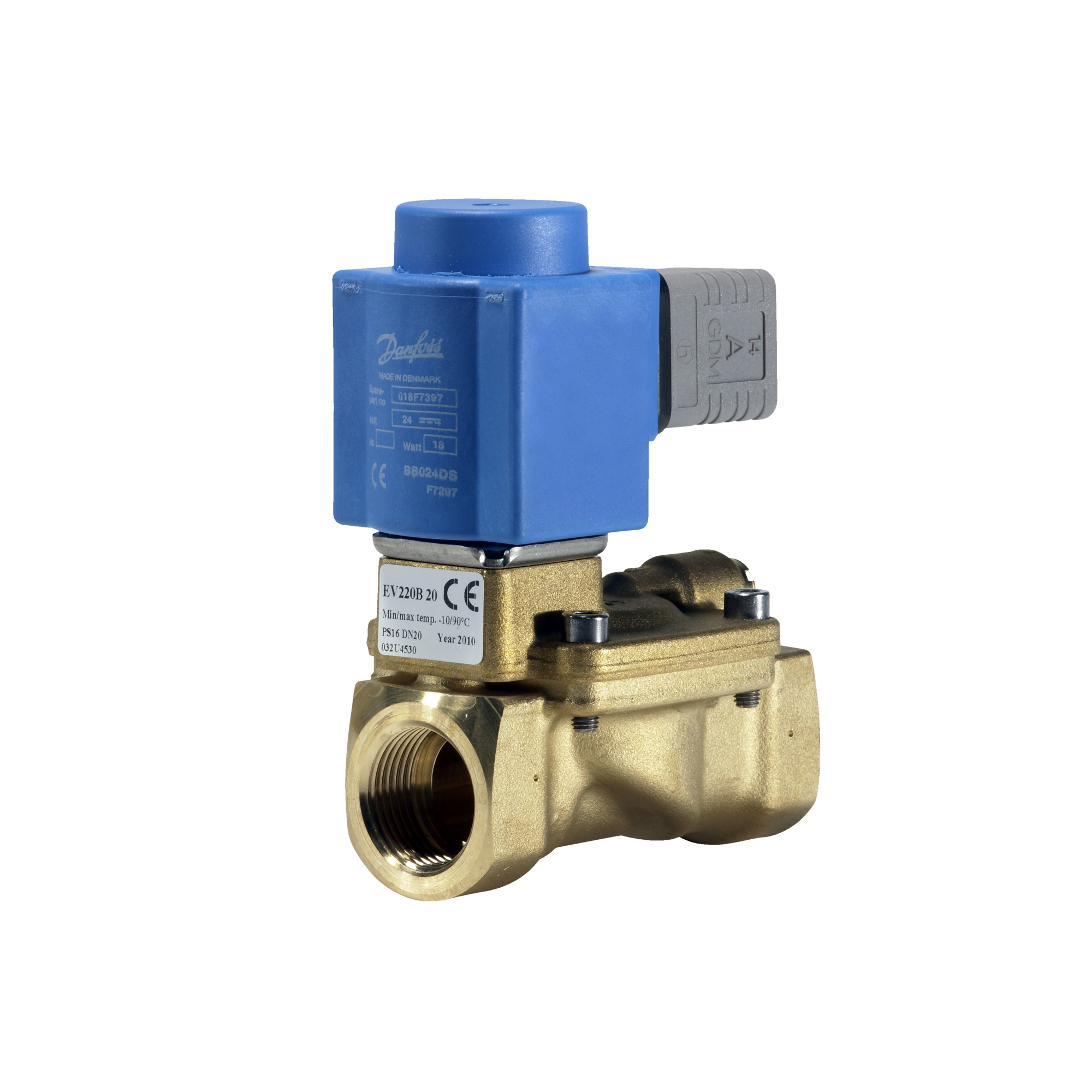 Danfoss EV220B — двухходовые электромагнитные клапаны для общей промышленности Клапан электромагнитный EV220B с кат. 032U460416  - Вид №33