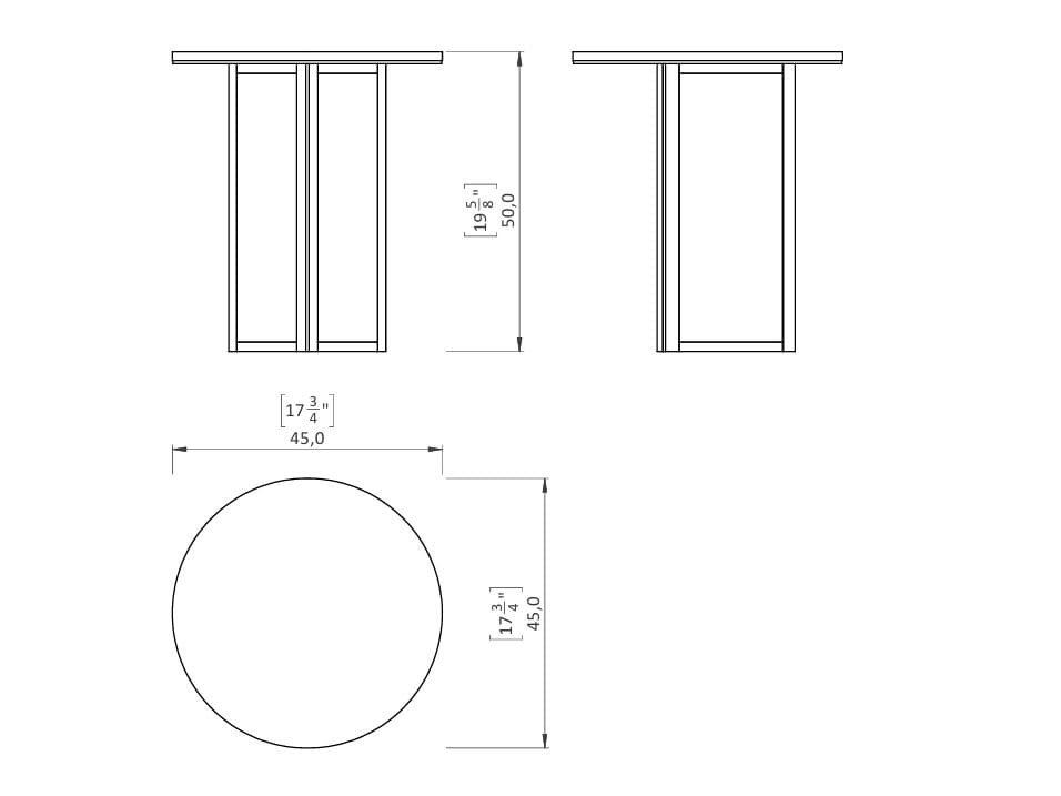 Круглый журнальный столик из натурального камня Casa Magna Essence ARCH-00145137 - Вид №9