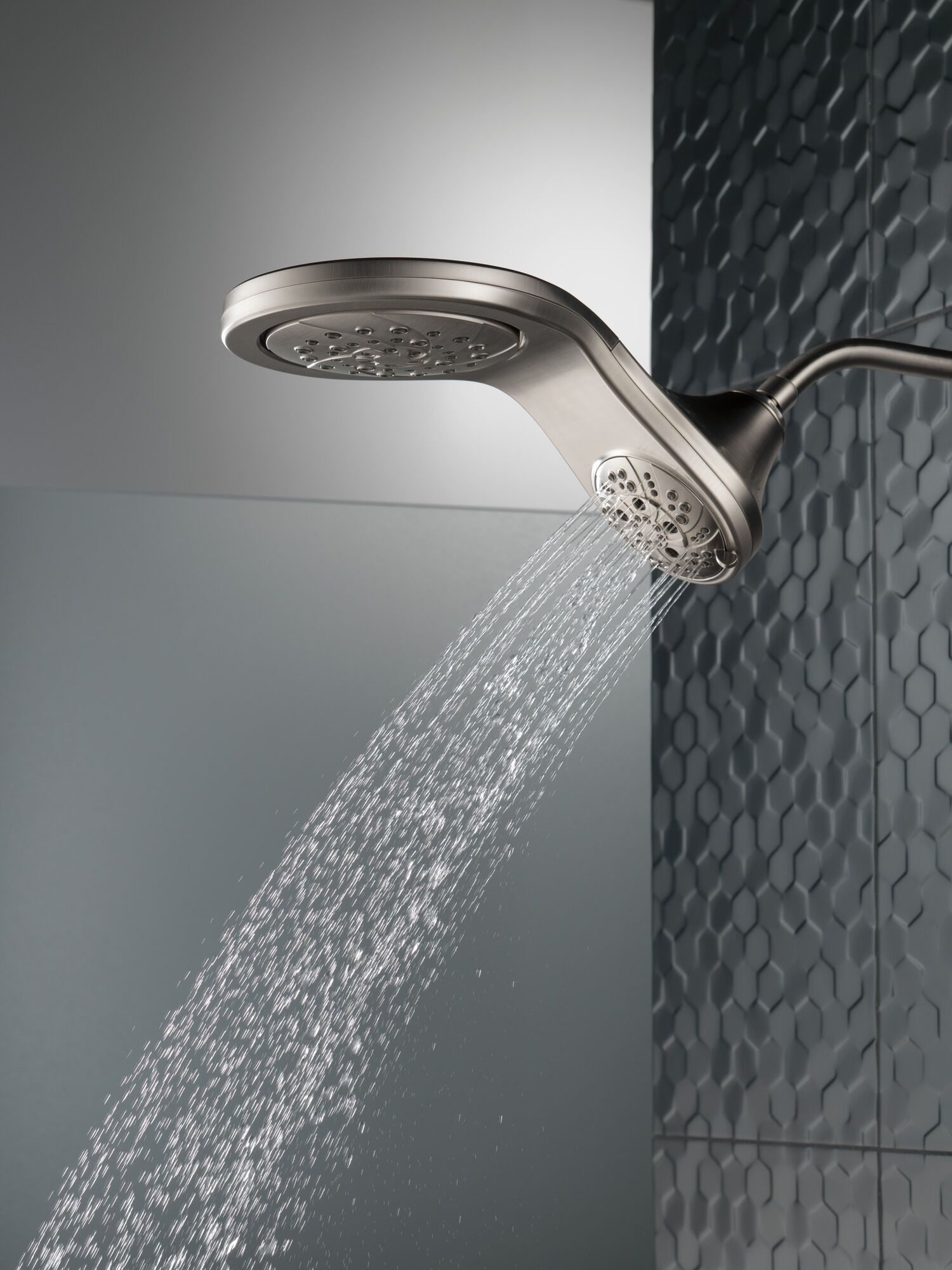 HydroRain® H2Okinetic® In2ition® Душ два в одном с 5 настройками Delta Faucet 58581-SS-PK - Вид №14